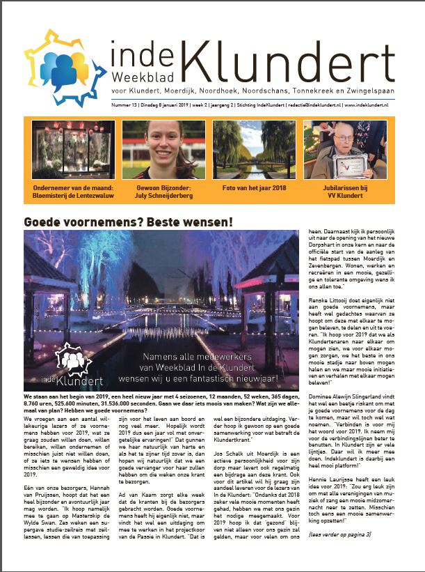 Cover 13e uitgave, 8 januari 2019