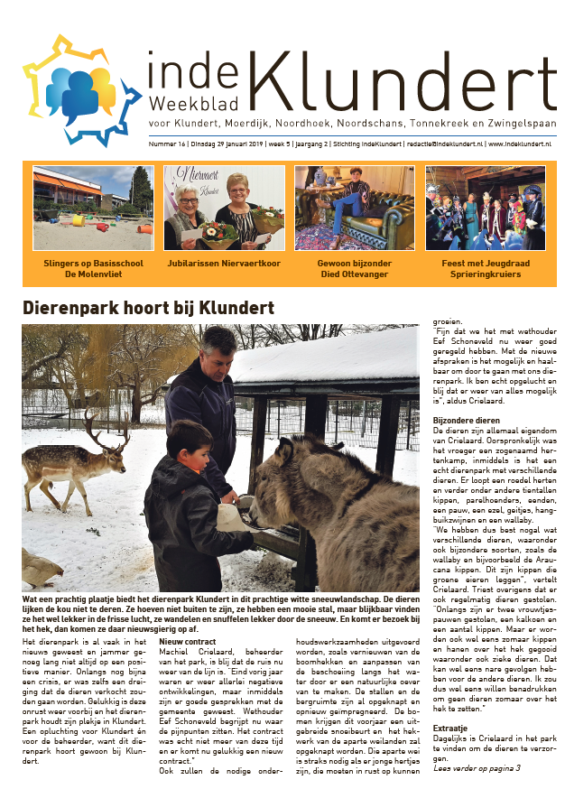 Cover 16e uitgave, 27 januari 2019