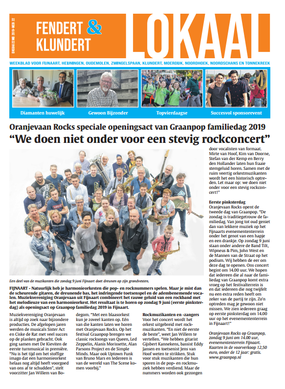 Cover 33e uitgave, 28 mei 2019