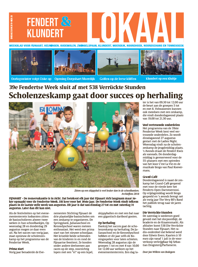 Cover 37e uitgave, 25 juni 2019